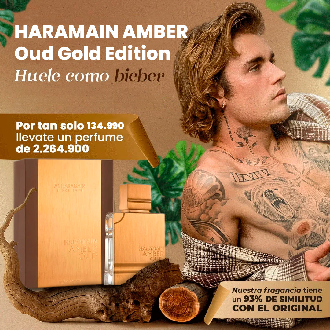 Haramain Amber Oud® 100ml | Estuche de Lujo + OBSEQUIO