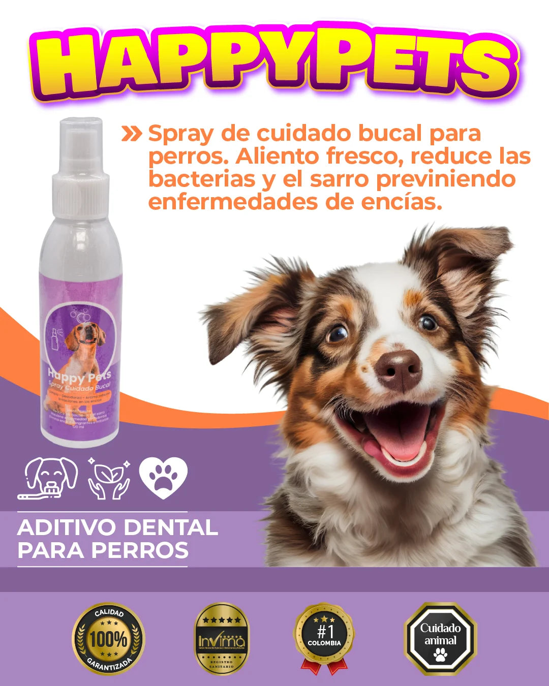SPRAY BUCAL ANTI-SARRO PARA MASCOTAS | HAPPYPETS